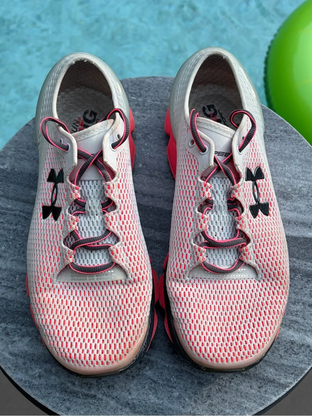 Under Armour Pink and Gray Athletic Running Shoes